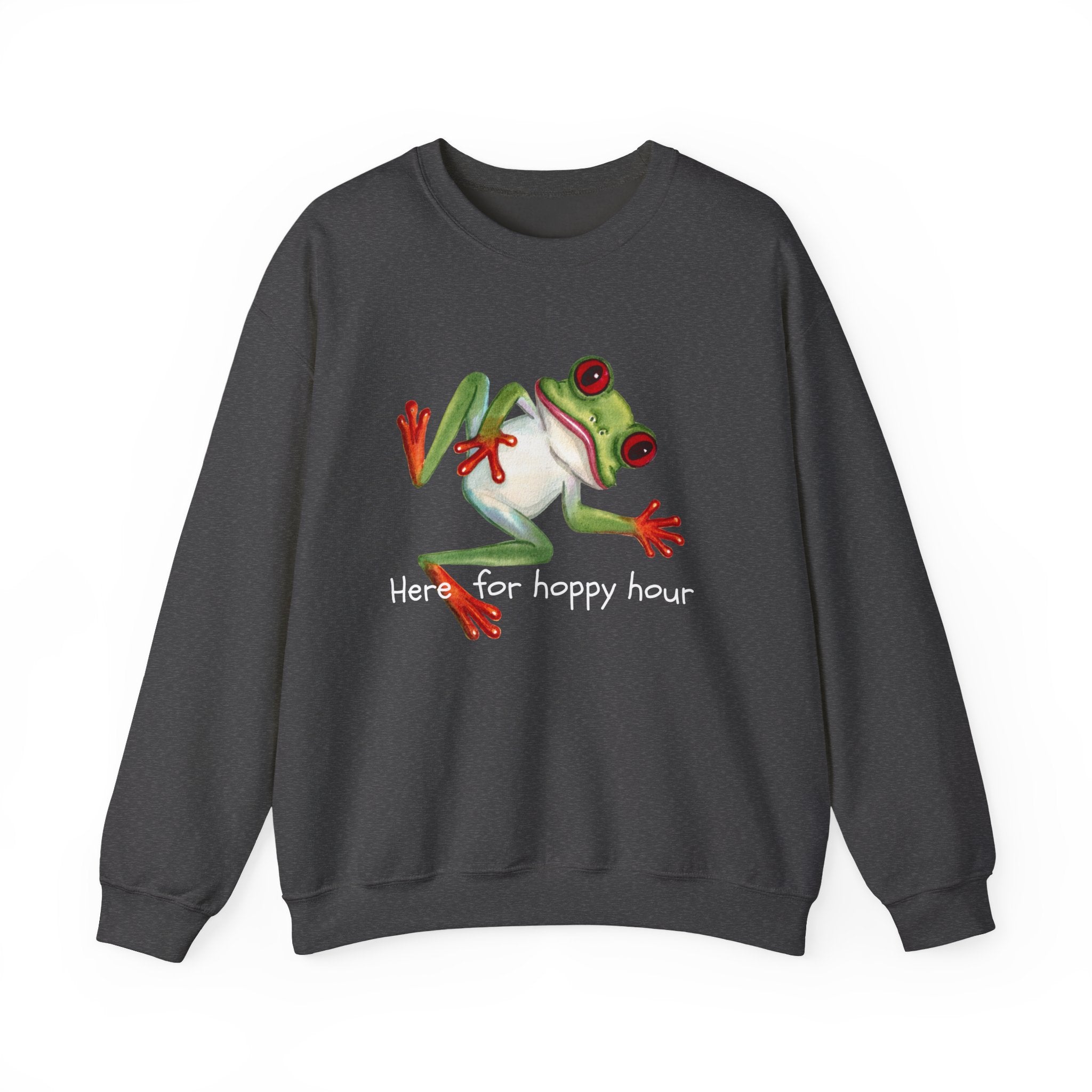 Frog 'Here for Hoppy Hour' Crewneck Sweatshirt