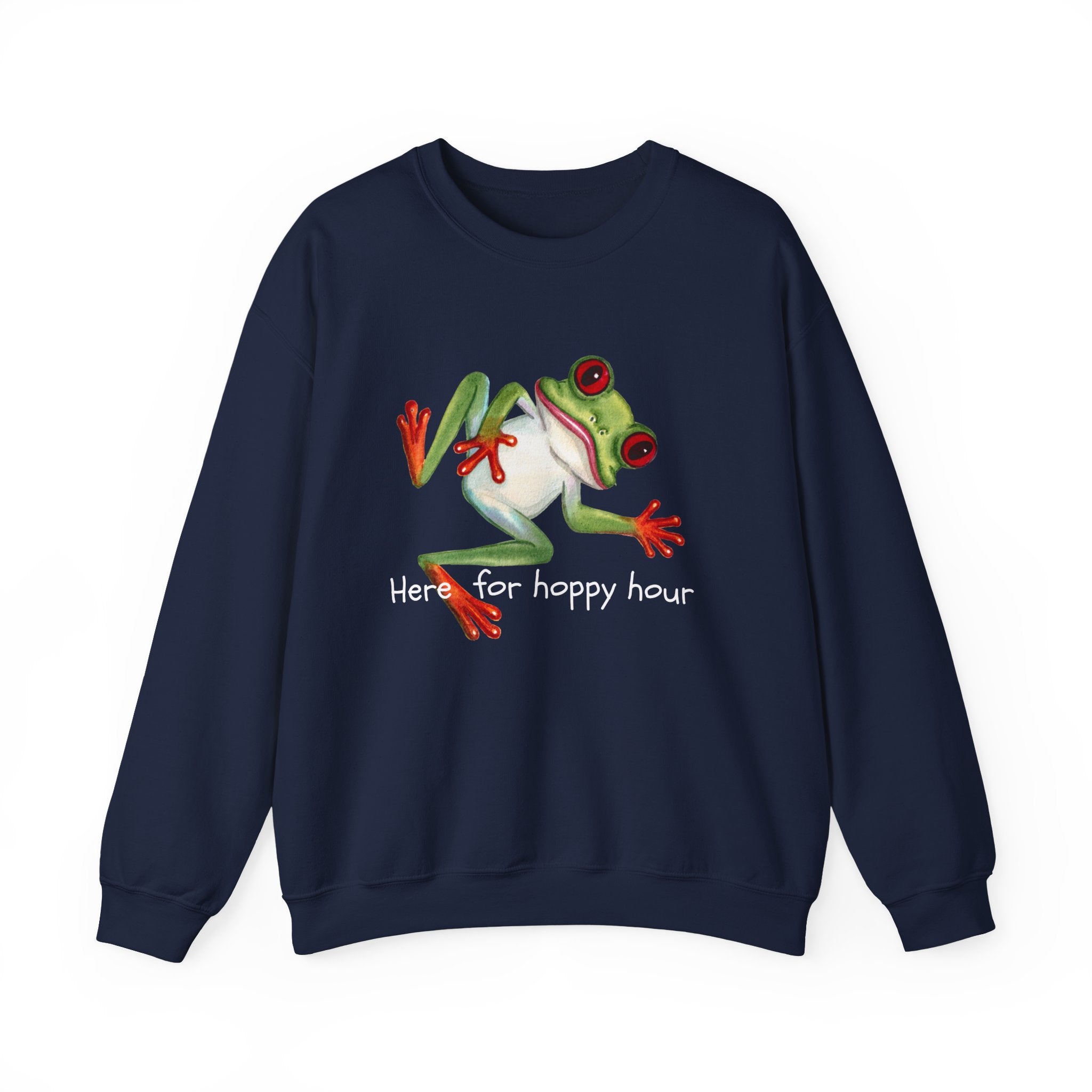 Frog 'Here for Hoppy Hour' Crewneck Sweatshirt
