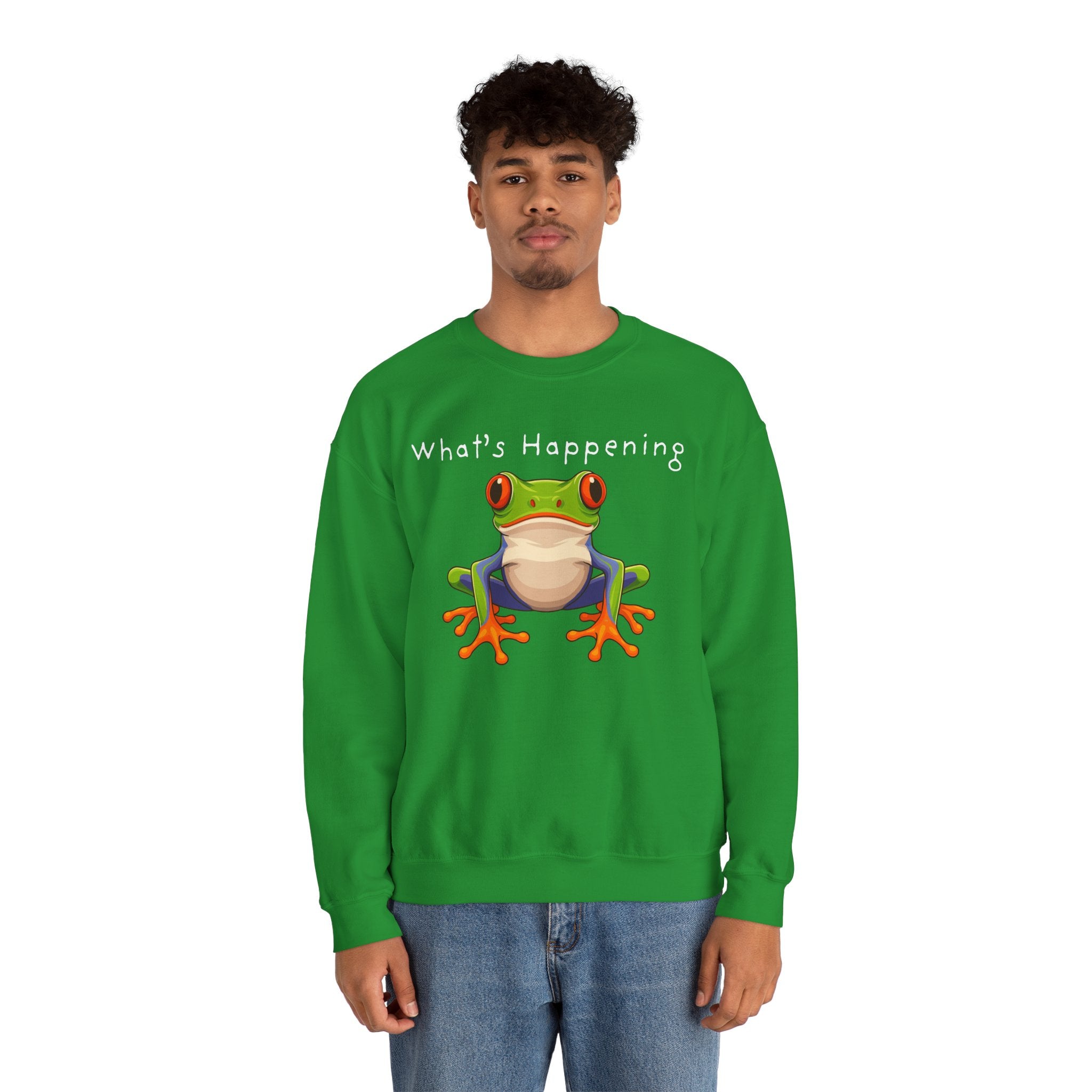 What's Happening Frog Crewneck Sweatshirt