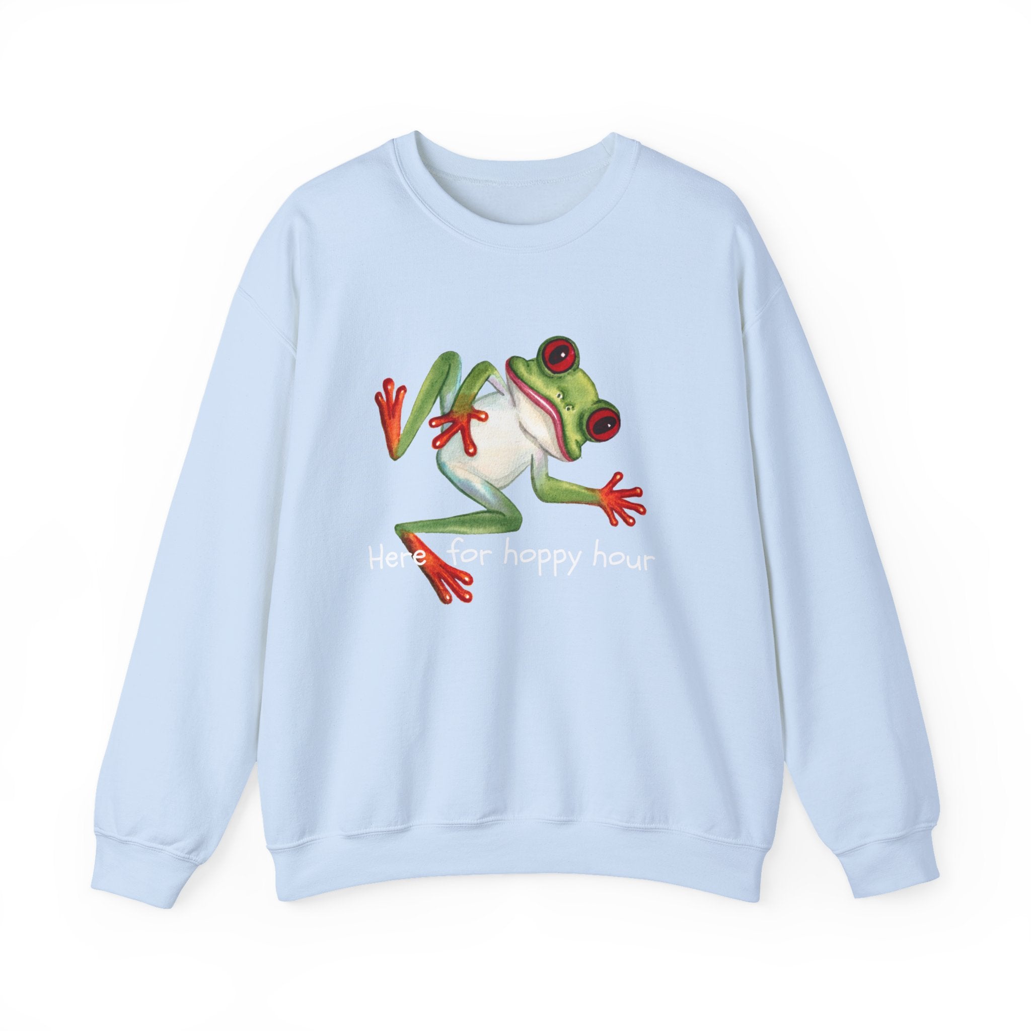 Frog 'Here for Hoppy Hour' Crewneck Sweatshirt
