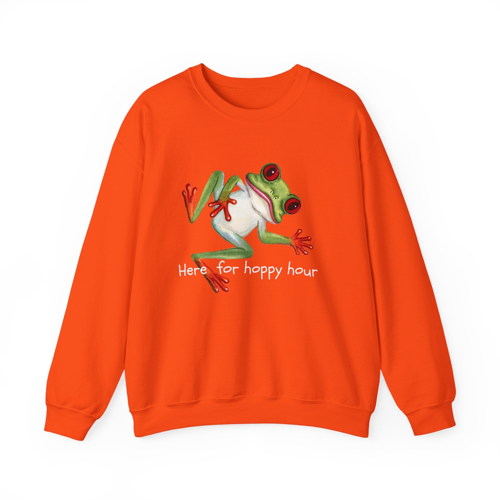 Frog 'Here for Hoppy Hour' Crewneck Sweatshirt