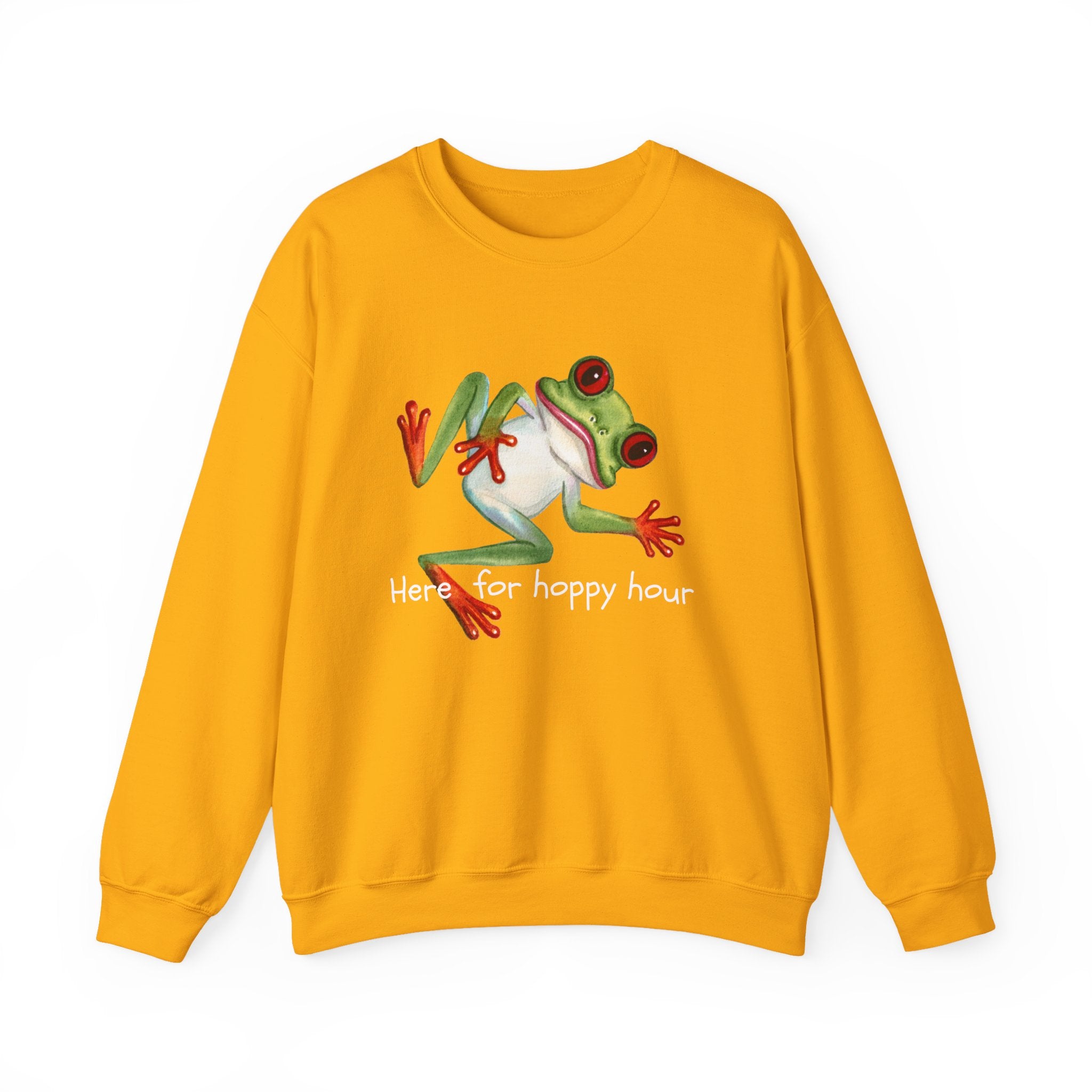 Frog 'Here for Hoppy Hour' Crewneck Sweatshirt
