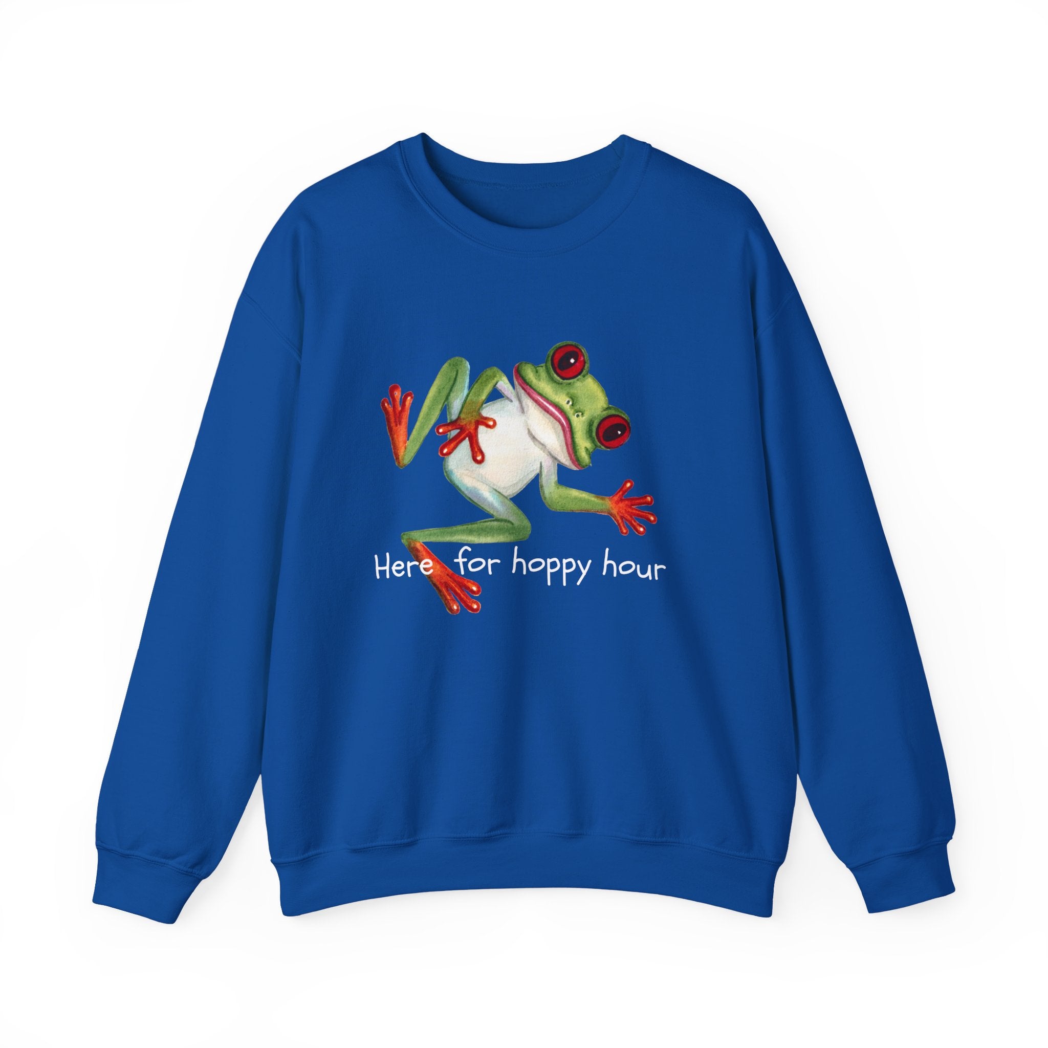 Frog 'Here for Hoppy Hour' Crewneck Sweatshirt