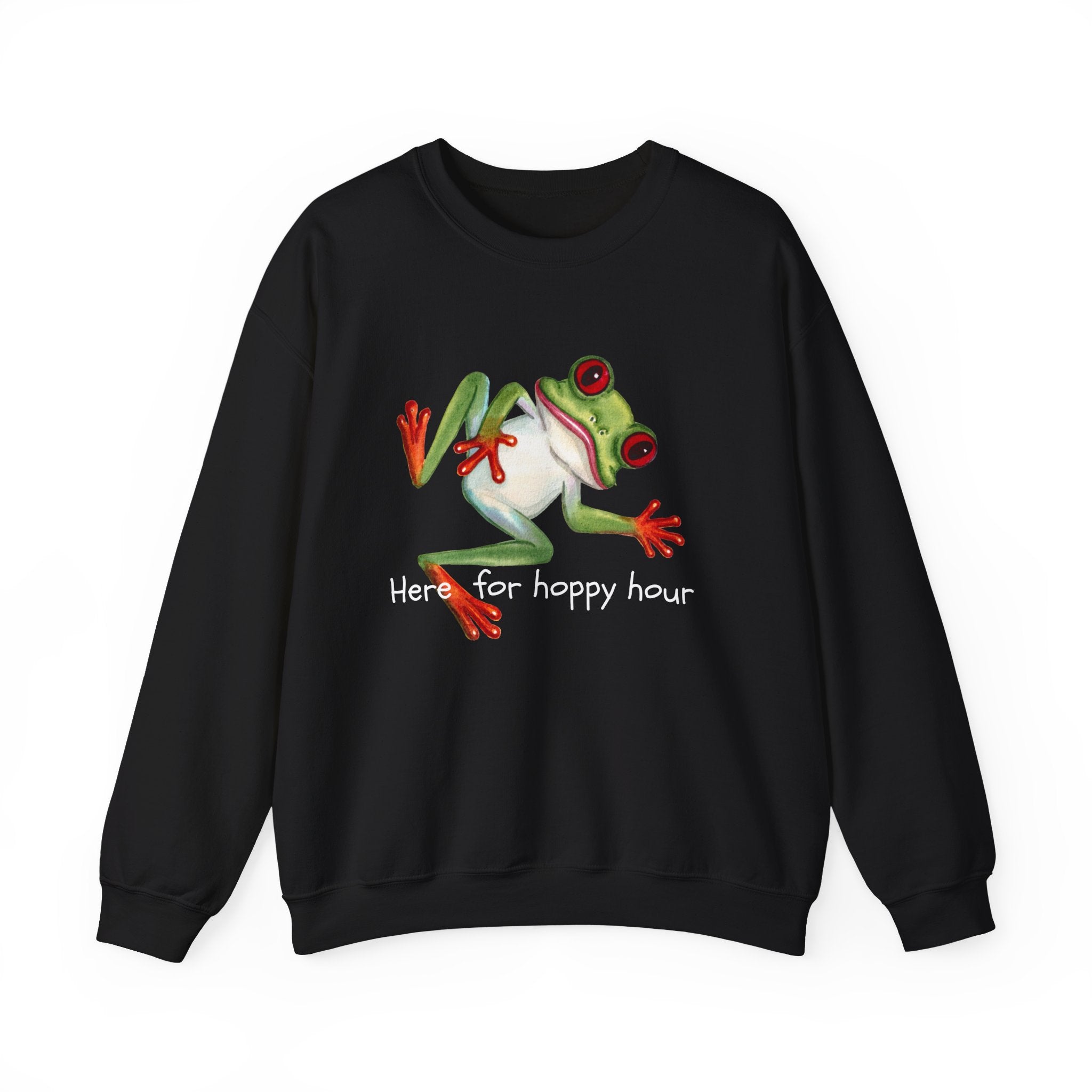 Frog 'Here for Hoppy Hour' Crewneck Sweatshirt